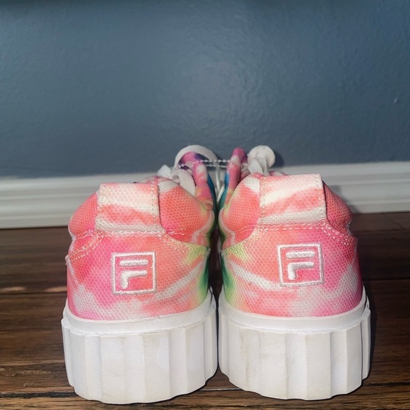 ☀️Rare Tiedye🌈sneakers Rainbow sneakers platform pride chunky sneakers - Picture 7 of 10